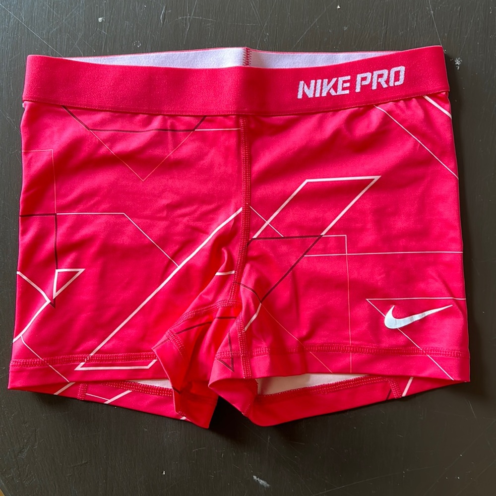 Nike Geometric Pink Dri Fit Spandex Women’s SIZE M